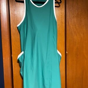 Summersalt Green and White Dress